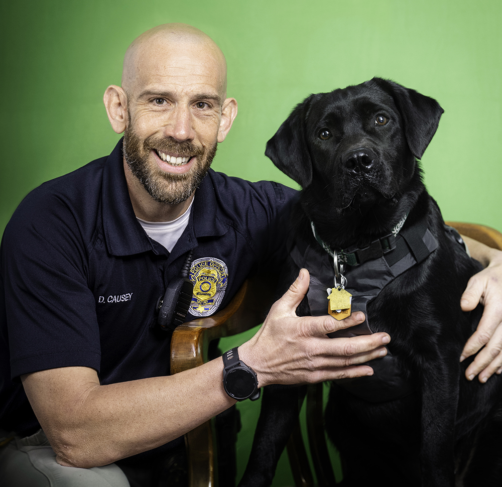 Corporal Causey and Clover in their first official portrait