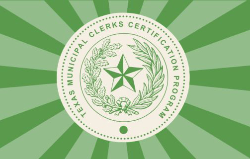 Texas Municipal Clerks Certification Program logo in green