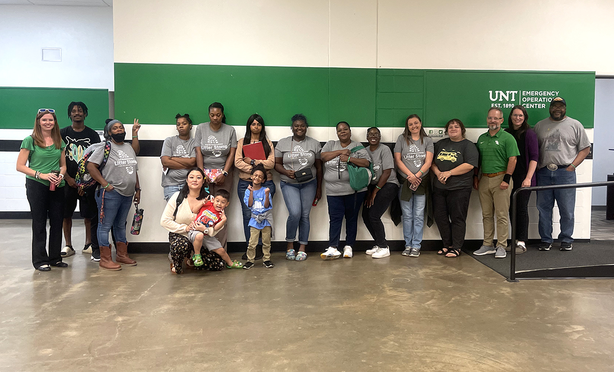 Community members join the Emergency Management team for a photo.