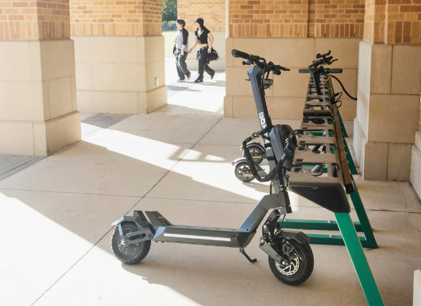 scooter charging station at UNT Union